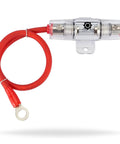 8 Gauge Power Wire 1ft With 100 AGU Fuse Holder And Ninety Nine Point Nine Percent Oxygen Free Copper Soft Touch Jacket