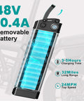 Foldable Electric Bike For Adults And Teens, City Commuter Ebike With 560W Motor, 48V 10Ah removable battery illustration