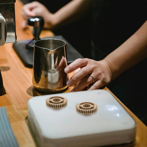 Beefed Up Replacement Gear For Electric Cup Sealing Machines Made From Durable Plastic, Helps Prevent Leaks And Spills, Stable Performance For Beverage Service, Easy Install And Long Lasting Wear, beige gear