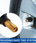 Brass ST Shengtuo TR600HP snap-in tire valve stem, 0.453in hole, 1.71in length; pack of 5