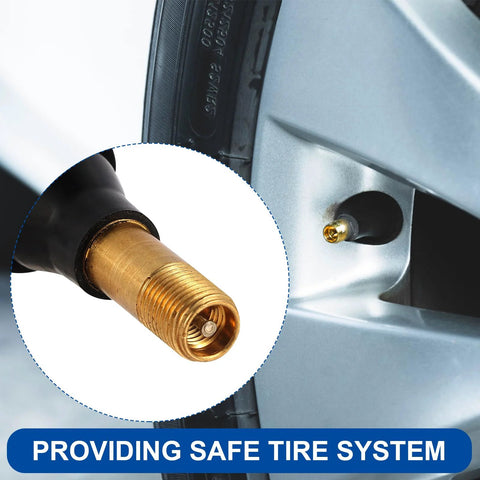 Brass ST Shengtuo TR600HP snap-in tire valve stem, 0.453in hole, 1.71in length; pack of 5