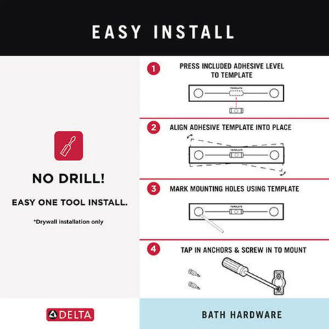 Installation guide for Matte Black Single Towel Hook For Bathroom Or Kitchen Heavy Duty Rust Resistant Dope Space Saving Organizer.