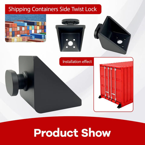Heavy Duty Alloy Steel Shipping Container Anchors And Twist Locks For 20ft And 40ft Containers Full Bevel Side Anchors shown
