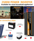 Heavy Duty Badass 2500 Watt Power Inverter Converts 12V Dc To 120V Ac For Trucks And Camper Trailers image showing RV setup and solar connection.