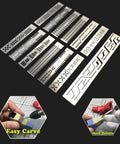 Rock Solid Stainless Steel Hobby Craft Ruler For Model Building And Engraving Dead On Detail Marking Gauge templates and usage.
