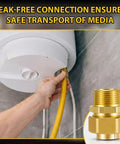 Installation of 16 Pack 1/2 Inch NPT Brass Pipe Fittings Kit With CSST Male Threads for appliance connection