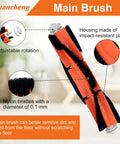 Main brush from Must Have All In One Vacuum Cleaner Accessories Kit For D9 D9 Max D9 Pro L10 L10 Pro with nylon bristles and plastic housing
