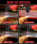 2 In 1 Portable Plasma Cutter And Stick Welder 60PRO Non Touch Pilot Arc cutting rusted, painted, stainless, and carbon steel.