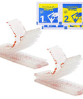 Rock Solid Transponder Mounting Strips For Windshield Toll Tags Heavy Duty Dual Lock Tape with cleaning wipes, easy peel stick.