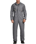 Rugged Men Long Sleeve Coveralls Built Like A Tank With 75 Oz Twill Mechanic Jumpsuit Featuring Zipper Front in gray.