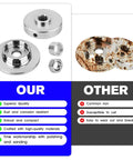 Comparison of SRM Blade Conversion Kit components with polished adapter vs rusty alternative