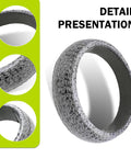 Two graphite exhaust gasket rings, round seals for exhaust manifold, 60mm ID, 2-piece set