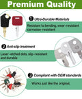 24 Key Heavy Equipment Master Set Universal Ignition Key Kit with anti-slip and durable materials for construction jobs