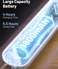 Close-up of the 1800mAh battery in 2-In-1 Mosquito Zapper Racket With 4000V Electric Grid Foldable Fly Swatter Rechargeable Auto Zap Base