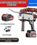 Boss Level Cordless Wall Threading Rig For Smooth Cable Pulling With Long Reach Guide Wire And Relentless Battery Pack Built For Telecom And Power Line Crews with durable battery and fast charger