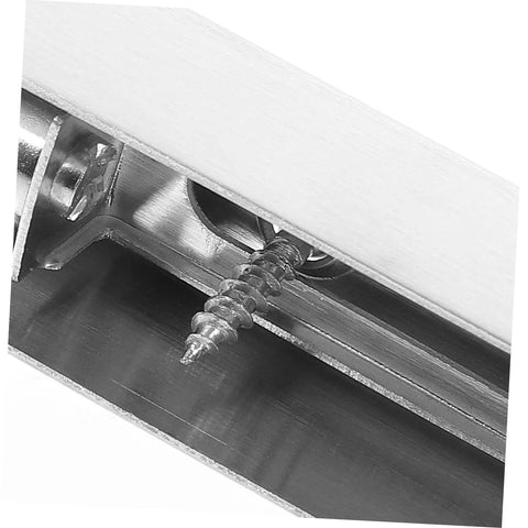 Rock Solid Stainless Steel Flush Bolt Door Latch Lock, Built Tough Rust Resistant Security Bar For French Double And Sliding Doors, No Sweat Concealed Hardware Upgrade Kit