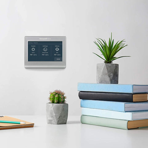 WiFi Color Thermostat With 7 Day Programmable Schedule Touch Screen And Energy Star Certification Alexa Ready Gray Finish