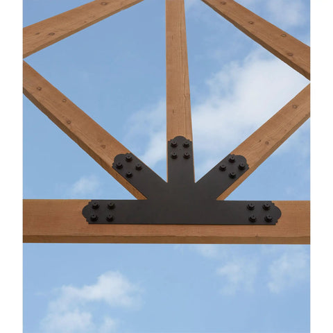 Outdoor Accents APGP1212 Gable Plate Bundle With Fasteners Two Decorative Gable Plates Forty Screws And Forty Washers Included For Solid Easy Exterior Mounts