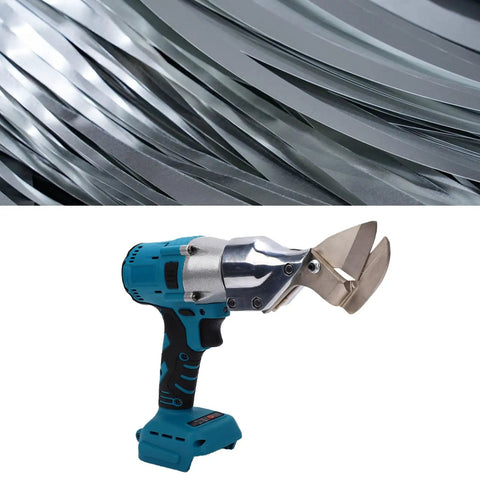 Depisuta Cordless Metal Shears With 400 Nm Brushless Motor Force For Thick Steel cutting through metal sheets.
