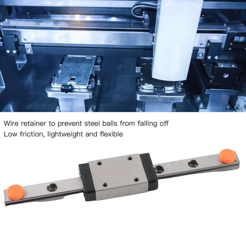 100mm High Precision Linear Guide Rail with Slide Block for CNC Machines and 3D Printers Built to Last With Rock Solid Bearing Steel for Smooth Motion Auto Centering for Repeatable Reliable Tooling Performance, bearing steel rail and block