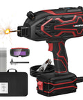 140A Handheld Welder With LED Display Portable 110V Arc Welder Hot Start Arc Force Anti Stick IGBT Welding Machine with goggles