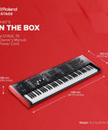 Premium 76-Key Semi-Weighted Digital Keyboard With Four Independent Sound Engines, Advanced Modeling, Black and Red