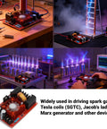 Zero Voltage Switching Flyback Driver Module 12V To 30V High Voltage Generator with Flyback Transformer in lab setup