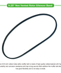 9.25 Inch Non Vented Rotor Silencer Band Two Pack For Brake Lathe Noise Reduction on white background