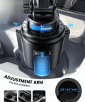 Close-up of adjustable base on Cup Holder Phone Mount For Car Universal Fit 4 To 7 Inch Phones Easy One Second Install Thick Case