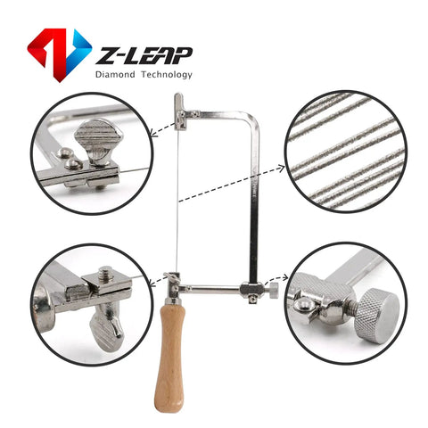 Beefy Steel Frame Coping Saw For Wood Metal Ceramic Projects Heavy Duty Hand Cutting Tool showing ergonomic grip and blade details