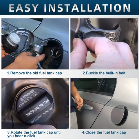Installing Hyundai Fuel Tank Cap Gas Cap Replacement For 2006 To 2019 Accent, 2006 To 2017 Azera, 2004 To 2019 Elantra, Elantra GT, Santa Fe, Sonata, Tucson And More Easy Install, OEM Style Locking Gas Cap