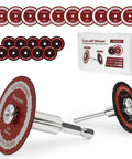 Heavy Duty Cut Off Wheel Set For Rotary Tools, 20 Pieces With 10 1.5 Inch Discs And 10 1.97 Inch Discs, Fiberglass Reinforced