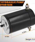 167576 Hydraulic Slide Out Pump Motor For RV Leveling System 4200 RPM Go To Replacement Part, 5.32in x 4.72in