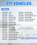 Fit vehicles list for 6 Piece Front Wheel Hub Bearing Mounting Bolt Kit For Chevy SUVs And Trucks Replacement 15719028