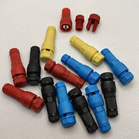 Colorful wire connectors set including 10 Pieces Low Voltage Wire Connectors With Piercing Terminals For Quick Puncture Crimp Wiring.