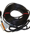 RC60 60 Foot Heating Cables for Roof and Gutter Black, Preassembled and Easy Install, coiled with electrical plug visible.