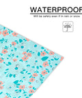 Corner of a pink flower design Thick Self Adhesive Poly Mailers 10 By 13 Inches 40 Pack with spring dot plaid pattern