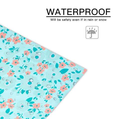 Corner of a pink flower design Thick Self Adhesive Poly Mailers 10 By 13 Inches 40 Pack with spring dot plaid pattern