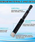 Diamond drill bit with hex shank for tile, ceramic, and glass drilling; brazed diamond head.