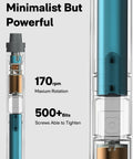 Dope 25 In 1 Mini Electric Screwdriver Set With USB C Rechargeable Power, 170 rpm rotation, 500+ bits, minimalist design