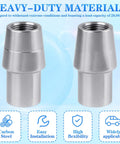 Three Quarters Inch 16 Thread Weld In Bung Tube Adapter Kit For Left Hand And Right Hand Heim Joint Universal Weld In Tubing Heavy Duty Fabrication Accessory For Off Road Truck And DIY Suspension Linkage, carbon steel weld-in bung