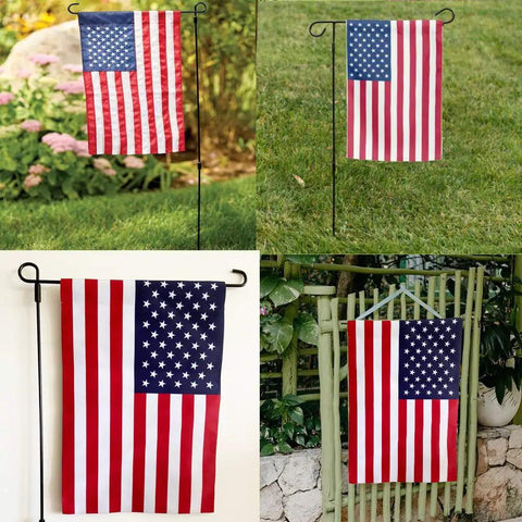 Patriotic 12x18 Inch Garden Flag For Yard Double Sided USA Flag American Pride Outdoor Decor Durable Polyester With Vivid Colors That Do Not Fade Stand Not Included