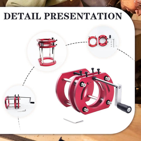 Pro Grade Router Lift Base With Aluminum Alloy Construction, 4 Jaw Clamping, Stainless Steel Rod, DIY Woodworking 64-66mm