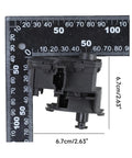 Slick Black Car Servo Motor Straight Up Dependable Bolt On Upgrade For 2013 2017 Fits 7P0810773D 7P0810773F with ruler for size reference.