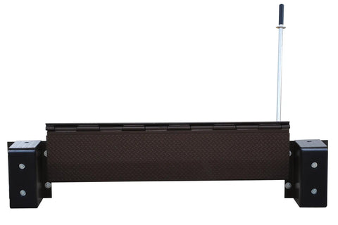 Heavy Duty Steel Mechanical Dock Leveler equipped with a beefy 66 inch ramp width and rock solid 25000 lb load rating in industrial setting.