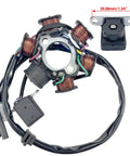 All In One Ignition Kit For GY6 125cc Engines - 6 Pole Magneto Stator Coil with wiring connectors visible
