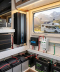 Interior RV setup with Two Pack 1000V 40KA DC Surge Protector With Lightning Shield And Modular Design Photovoltaic Arrester installed
