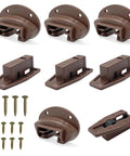 Drawer Guide Kit For Kenlin Rite-Trak II Replacement 168, Set Of 4, with brown guides, stops, and screws for furniture upgrade