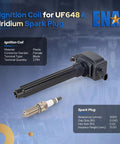 Set of 6 Ignition Coils and Iridium Spark Plugs UF648 Compatible With Chrysler Dodge Jeep Grand Cherokee Wrangler Charger