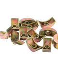 Half Moon Nuts Washers M6 Set Zinc Alloy External Thread Lock Washers Bronze Spacer Connectors 12 Pack